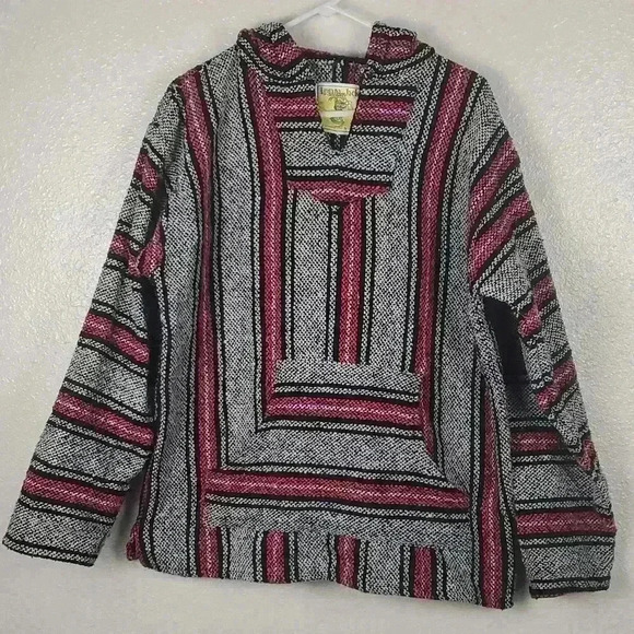 Iguana Jack By Earth Ragz Drug Rug Woven Hoodie - Picture 1 of 9